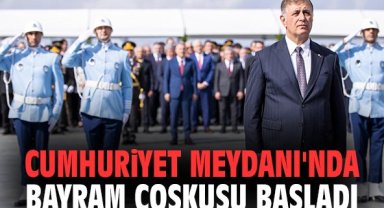 Cumhuriyet Meydanı'nda bayram çoşkusu başladı