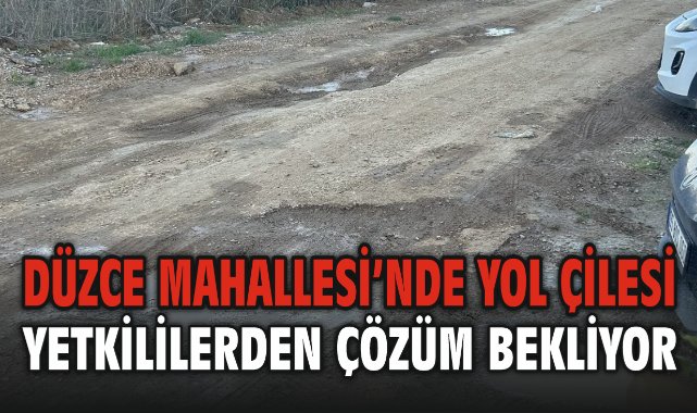Düzce Mahallesi’nde Yol Çilesi Bitmiyor! Vatandaşlar Yetkililerden Çözüm Bekliyor