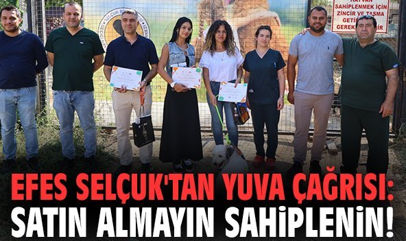 Efes Selçuk'tan yuva çağrısı: Satın almayın sahiplenin!