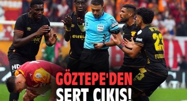 Göztepe'den sert çıkış!