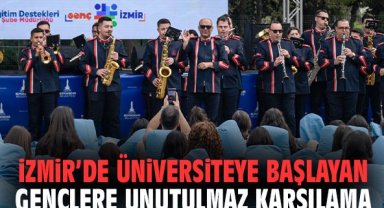 İzmir’de üniversiteye başlayan gençlere unutulmaz karşılama