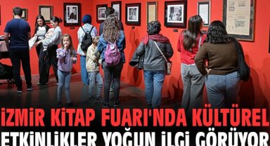 İzmir Kitap Fuarı'nda kültürel etkinlikler yoğun ilgi görüyor