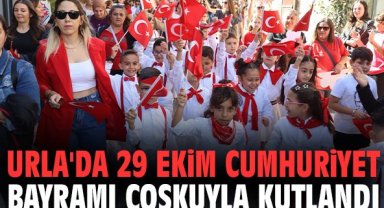 Urla'da 29 Ekim Cumhuriyet Bayramı coşkuyla kutlandı
