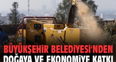 Büyükşehir Belediyesi'nden doğaya ve ekonomiye katkı