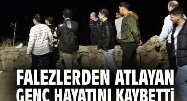 Falezlerden atlayan genç hayatını kaybetti