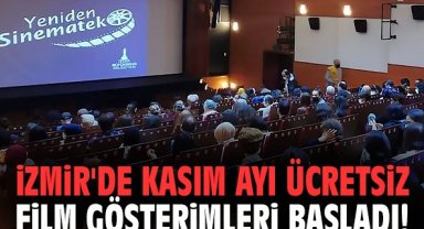 İzmir'de kasım ayı ücretsiz film gösterimleri başladı!