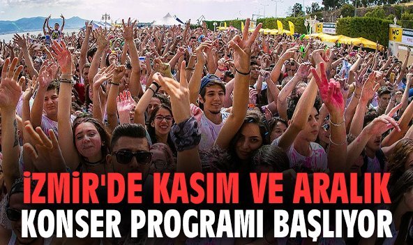 İzmir'de kasım ve aralık konser programı başlıyor
