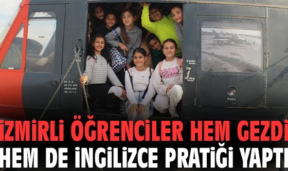 İzmirli öğrenciler hem gezdi hem de İngilizce pratiği yaptı