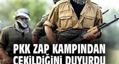 PKK Zap kampından çekildiğini duyurdu
