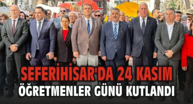 Seferihisar'da 24 Kasım Öğretmenler Günü kutlandı