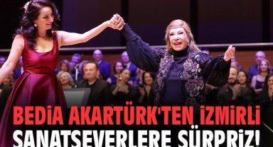 Bedia Akartürk'ten İzmirli sanatseverlere sürpriz!