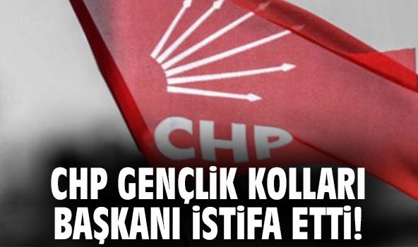 CHP gençlik kolları başkanı istifa etti!