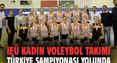 İEÜ Kadın Voleybol Takımı Türkiye Şampiyonası yolunda