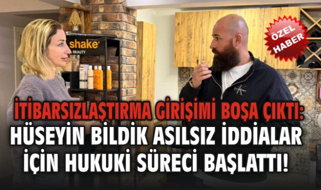 İtibarsızlaştırma Girişimi Boşa Çıktı: Hüseyin Bildik Asılsız İddialar İçin Hukuki Süreci Başlattı!
