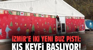 İzmir’e iki yeni buz pisti: Kış keyfi başlıyor!