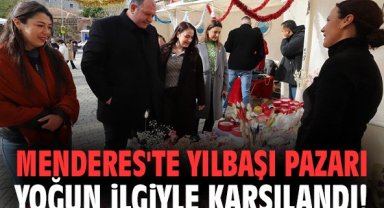 Menderes'te Yılbaşı Pazarı yoğun ilgiyle karşılandı!