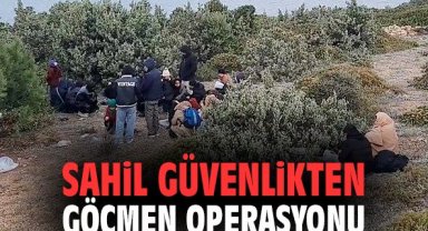 Sahil Güvenlikten göçmen operasyonu
