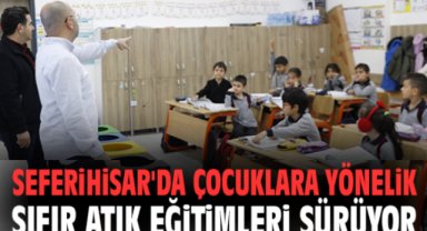 Seferihisar'da çocuklara yönelik sıfır atık eğitimleri sürüyor