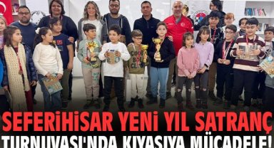 Seferihisar Yeni Yıl Satranç Turnuvası'nda kıyasıya mücadele!