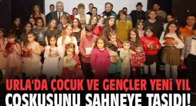 Urla'da çocuk ve gençler Yeni Yıl coşkusunu sahneye taşıdı!