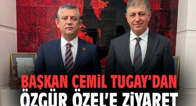 Başkan Cemil Tugay’dan Özgür Özel’e Ziyaret