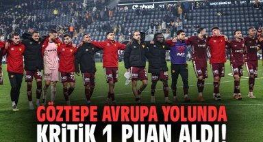 Göztepe Avrupa yolunda kritik 1 puan aldı