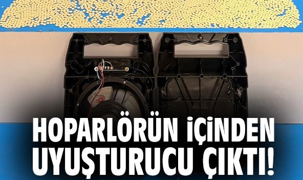Hoparlörün içinden uyuşturucu çıktı!