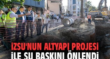 İZSU'nun altyapı projesi ile su baskını önlendi