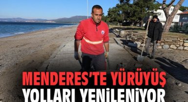 Menderes'te Yürüyüş Yolları Yenileniyor