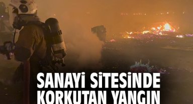 Sanayi Sitesinde Korkutan Yangın