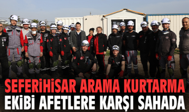 Seferihisar Arama Kurtarma Ekibi Afetlere Karşı Sahada