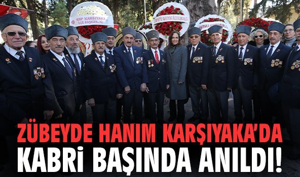 Zübeyde Hanım Karşıyaka'da kabri başında anıldı!