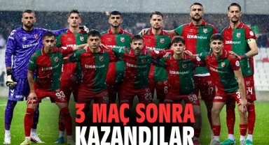 3 maç sonra kazandılar