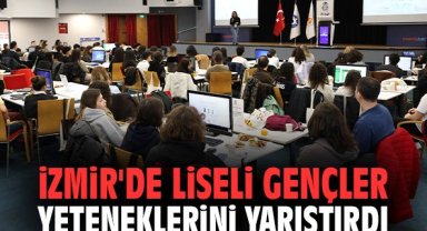 İzmir'de liseli gençler yeteneklerini yarıştırdı