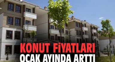 Konut fiyatları Ocak ayında arttı