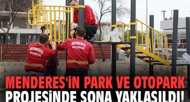 Menderes'in park ve otopark projesinde sona yaklaşıldı!