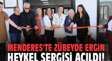 Menderes'te Zübeyde Ergin Heykel Sergisi Açıldı
