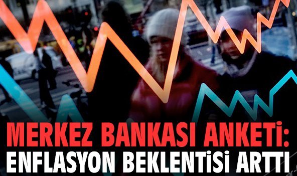 Merkez Bankası anketi: Enflasyon beklentisi arttı