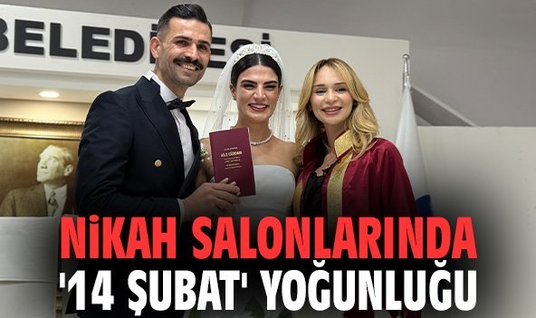 Nikah salonlarında '14 Şubat' yoğunluğu