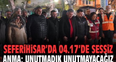 Seferihisar’da 04.17’de sessiz anma: Unutmadık, unutmayacağız