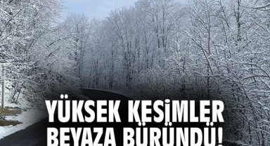 Yüksek Kesimler Beyaza Büründü