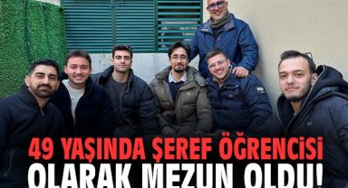 49 yaşında şeref öğrencisi olarak mezun oldu!