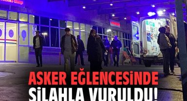 Asker eğlencesinde silahla vuruldu!