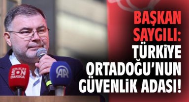 Başkan Saygılı: Türkiye Ortadoğu’nun Güvenlik Adası