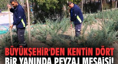 Büyükşehir'den kentin dört bir yanında peyzaj mesaisi!