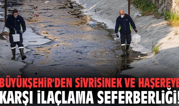 Büyükşehir'den sivrisinek ve haşereye karşı ilaçlama seferberliği!