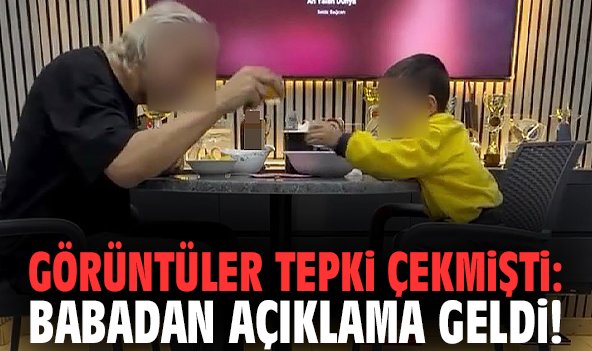 Görüntüler tepki çekmişti: Babadan açıklama geldi!