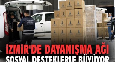 İzmir'de dayanışma ağı sosyal desteklerle büyüyor