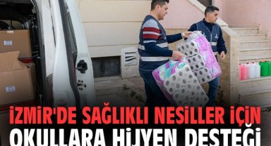 İzmir'de sağlıklı nesiller için okullara hijyen desteği