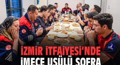 İzmir İtfaiyesi’nde İmece Usülü Sofra
